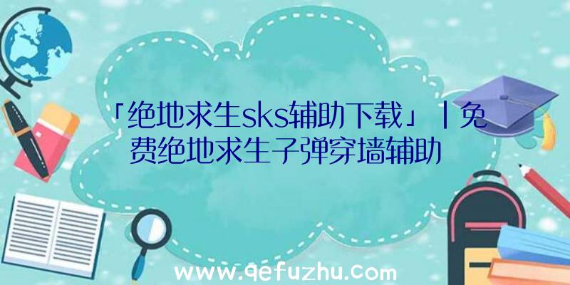 「绝地求生sks辅助下载」|免费绝地求生子弹穿墙辅助